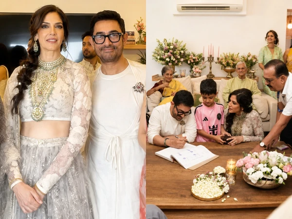 Photos of Aamir Khan's third wedding have surfaced.