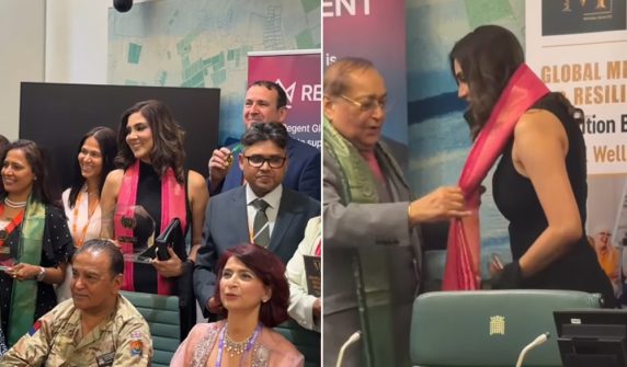 British Parliament confers an award upon her