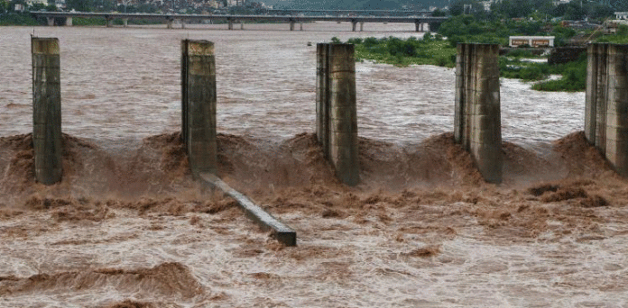 The second major flood wave released by India has entered Pakistani territory.