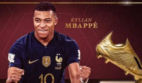 Mbappé set a new world record by winning the Golden Boot award for the second consecutive time.