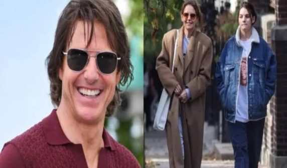 Tom Cruise has reacted to his daughter dropping his surname.