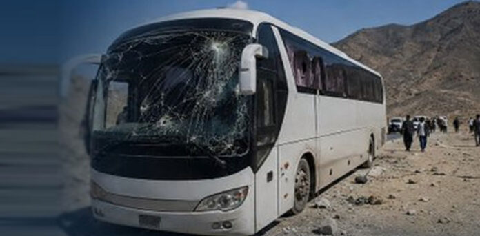 Terrorist attack on a passenger bus traveling from Quetta to Karachi