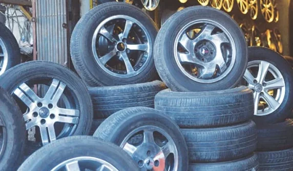 Rims and tires worth 15 million rupees stolen after breaking shop locks