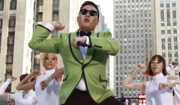 How much did the famous South Korean song 'Gangnam Style' earn from YouTube with its 6 billion views?