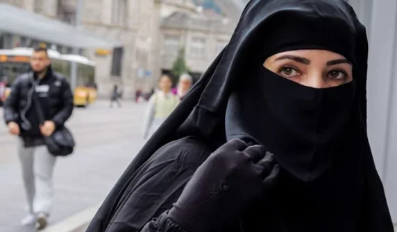 Ban imposed on face-covering in public places in Portugal.