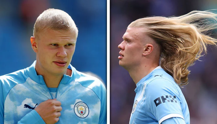 Erling Haaland's new hairstyle ahead of the Premier League creates a buzz on social media.