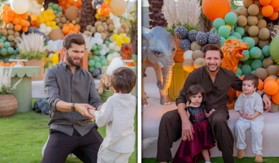 Shaheen Afridi's son Aliyaar's second birthday.
