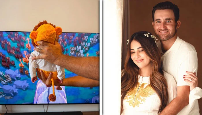 Ushna Shah gives birth to a son.