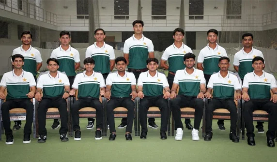 Pakistan Under-19 team departs for England tour.