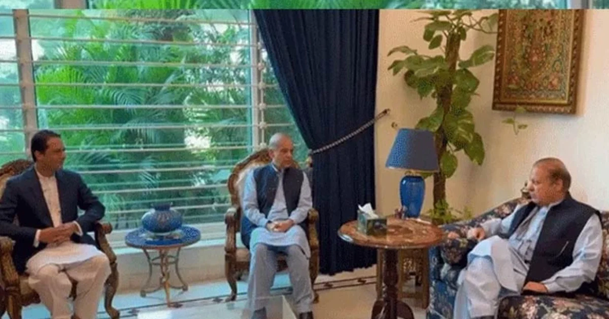 Azad Kashmir Prime Minister and Speaker meet Nawaz Sharif