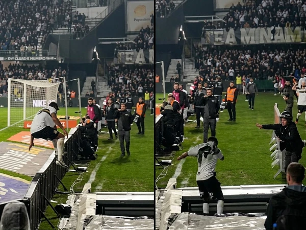 Player injured after falling into the tunnel while celebrating a goal
