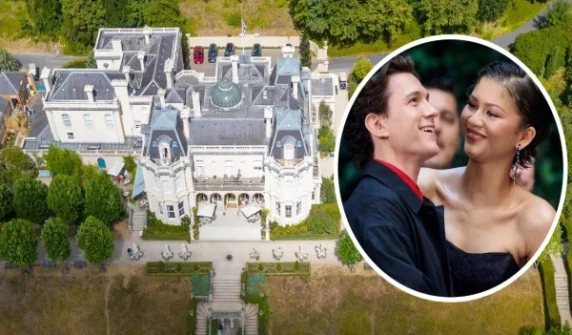 Zendaya and Tom Holland's secret wedding party at a luxury hotel in the UK.