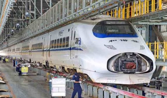 Astonishing record set by a bullet train in China