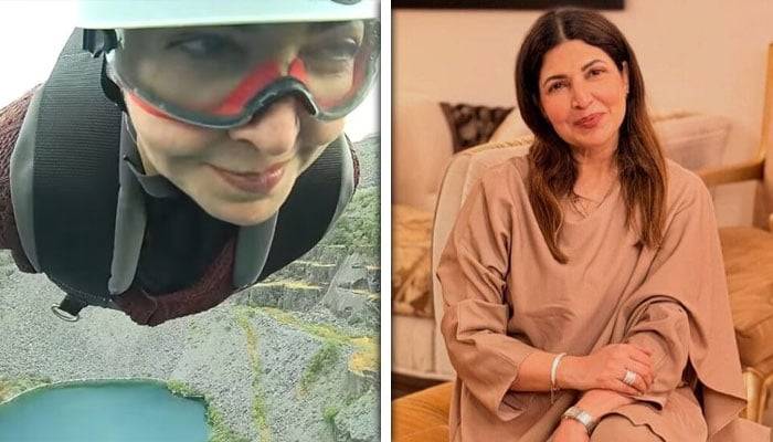 Shagufta Ejaz garnered attention by going ziplining at the age of 55.