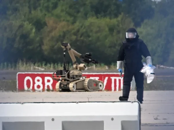 Drone with explosives found at German airport,