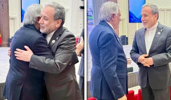 Foreign Minister Ishaq Dar meets with his Iranian counterpart