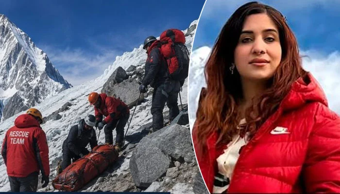 The body of mountaineer Dr. Asma Mushtaq has been brought to the camp.