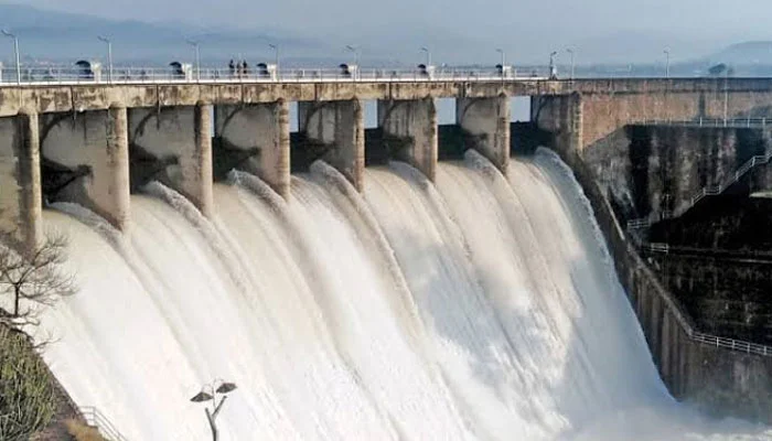 Water level rises in Rawal Dam; spillways opened.