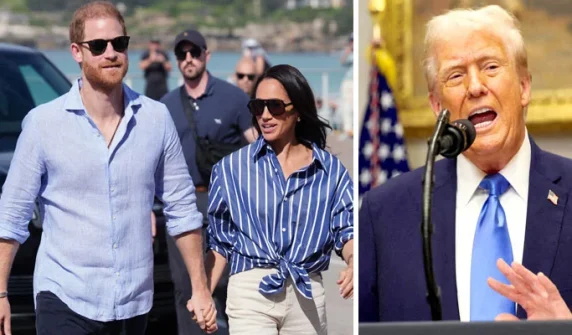 Donald Trump happy about Prince Harry and Meghan's return to Britain.