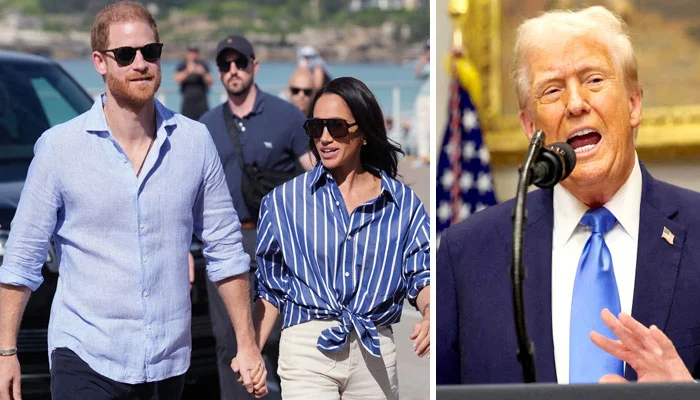 Donald Trump happy about Prince Harry and Meghan's return to Britain.