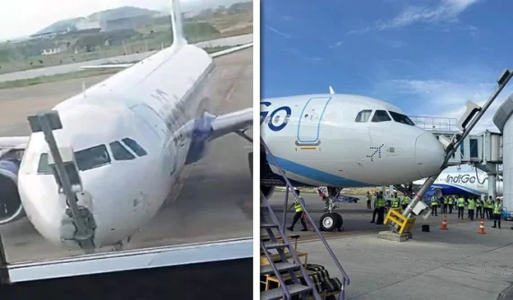 crashed a new aircraft into a pole