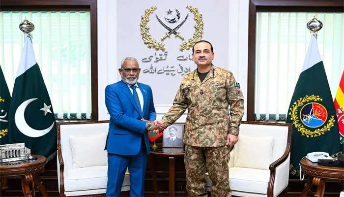Speaker of the Maldivian Parliament meets Field Marshal Asim Munir.