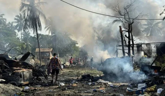 33 killed in military aircraft attack in war-torn state