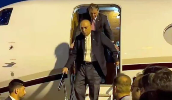 President Asif Ali Zardari has arrived in London.