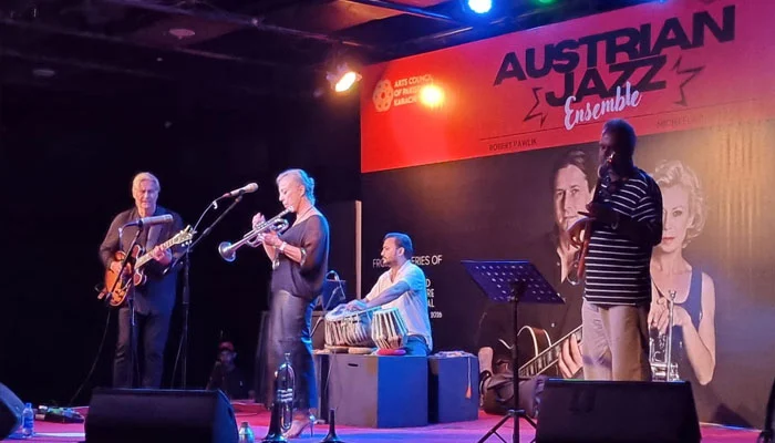 An Austrian jazz band dazzled the audience in Karachi.