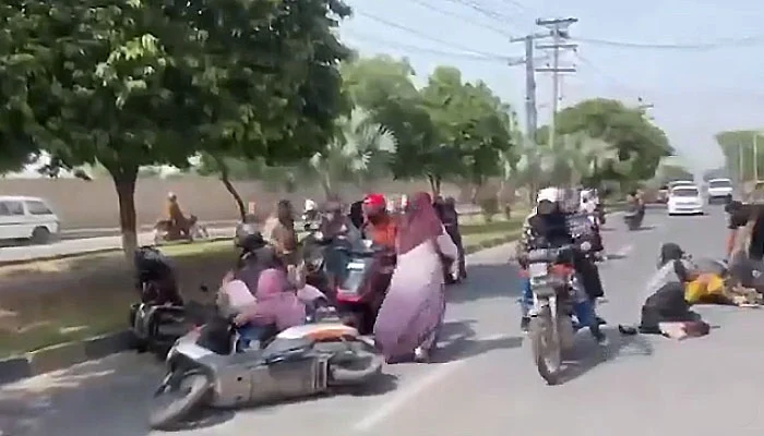 Awareness rally for safe riding by female bikers
