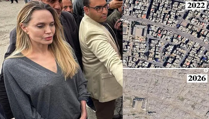 Angelina Jolie has once again drawn the world's attention to the devastation in Gaza.
