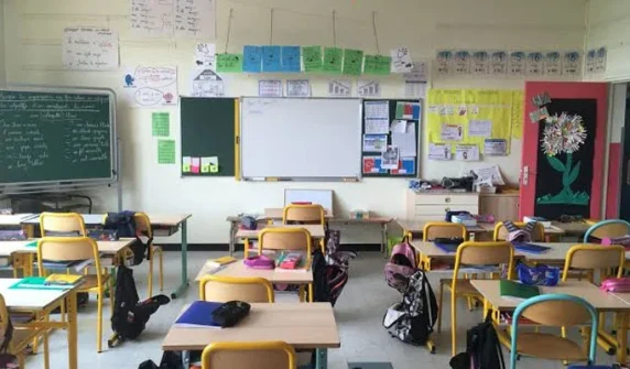 France announces closure of 500 schools today due to student protests.