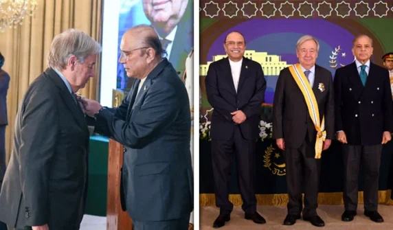 UN Secretary-General António Guterres has been awarded the Nishan-e-Imtiaz.