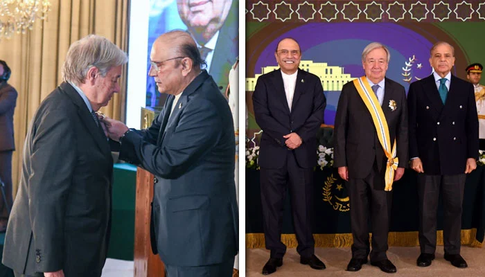 UN Secretary-General António Guterres has been awarded the Nishan-e-Imtiaz.
