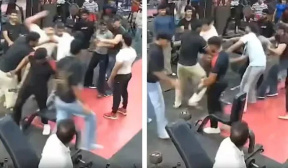 : Bodybuilding club turns into fight arena