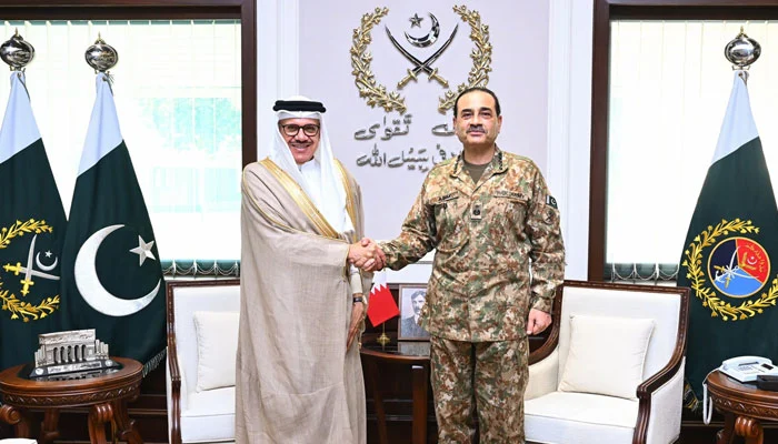 Bahraini Foreign Minister meets Field Marshal Syed Asim Munir.