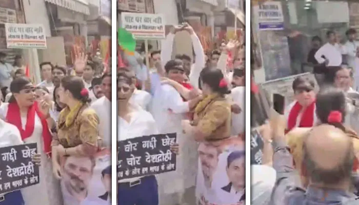 Protest against vote theft