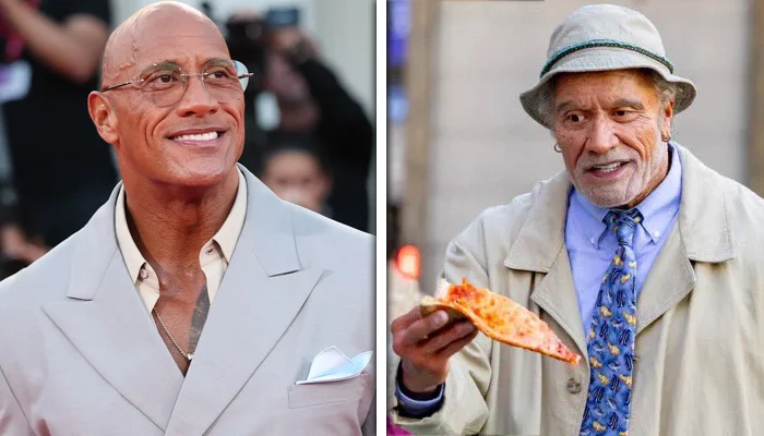 Dwayne Johnson has adopted a striking new look for his latest film.
