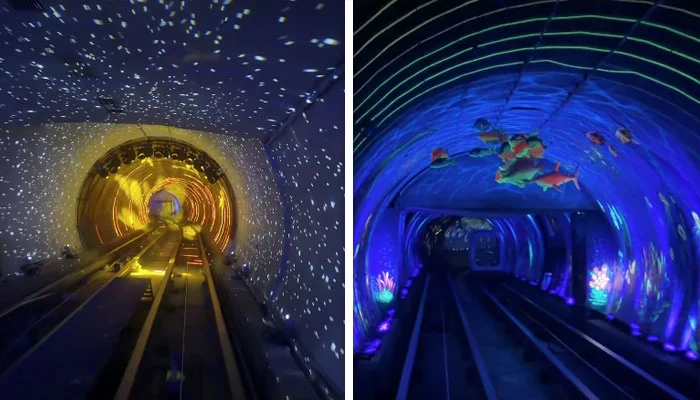 A unique train journey beneath a river