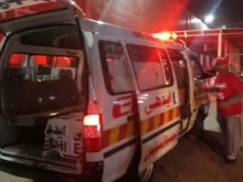 Collision between a passenger bus traveling