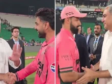 PCB Chairman arrived at the ground to meet the heroes following their extraordinary success.