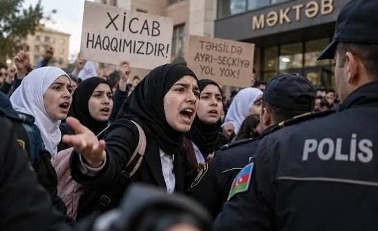 Protests against the ban on the hijab in schools