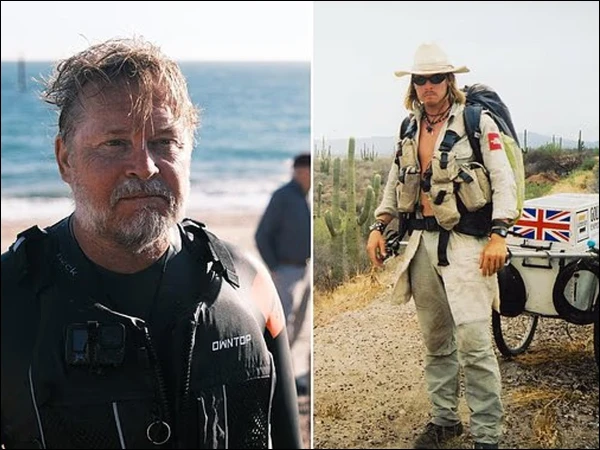 Journey of man who has been traveling the world on foot for 28 years nears its end.