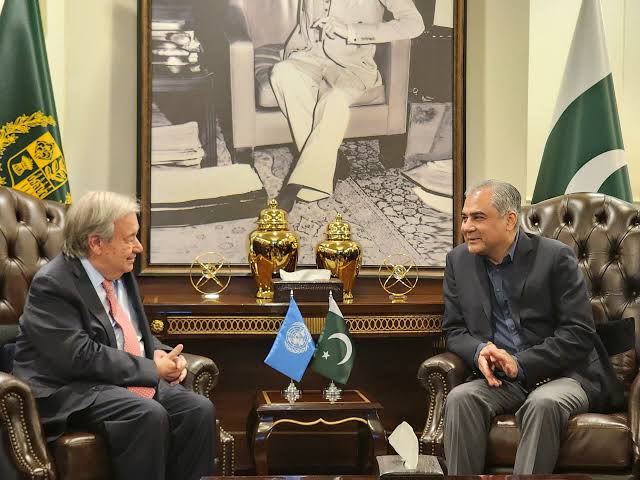 UN Secretary-General meets Mohsin Naqvi