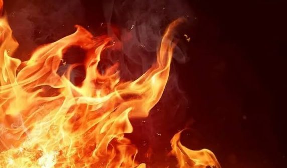 : A man set himself on fire