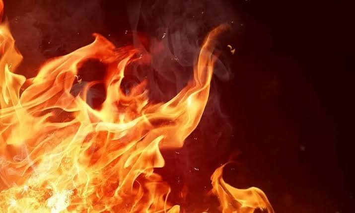 : A man set himself on fire