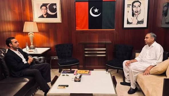 Meeting between Mohsin Naqvi and Bilawal Bhutto